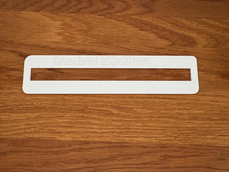 German Post (DPAG) Large Envelope Tester 250x20mm
