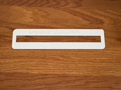 German Post (DPAG) Large Envelope Tester 250x20mm