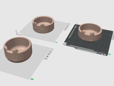 3 Cat Bowls