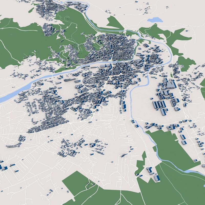 Cityscape Mitrovica Kosovo