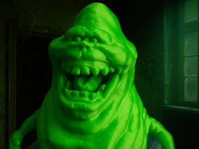 Slimer Ghost Lamp – Illuminated 3D Figure