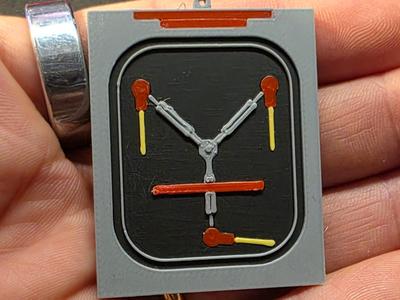 Flux Capacitor Keychain - Time Travel Device