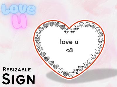 Cute Valentines Sign