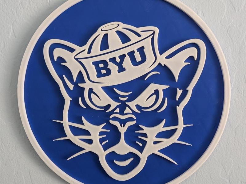 BYU Sailor Logo sign