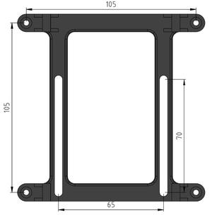 Adjustable bracket for EK Revo D5 holder 120 mm fan
