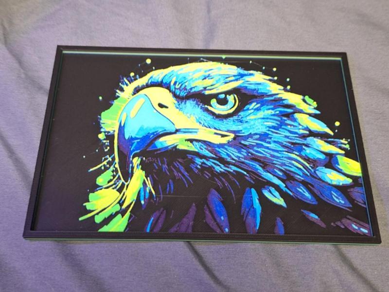 Colorful Eagle Blue