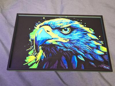 Colorful Eagle Blue