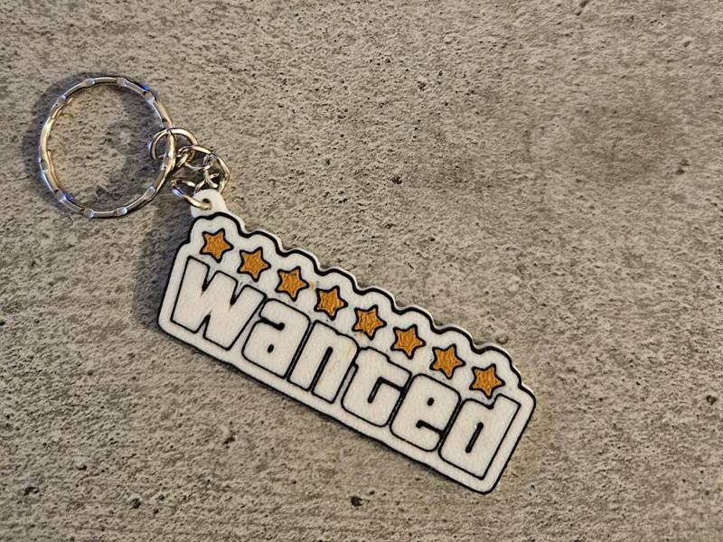 Wanted Keychain