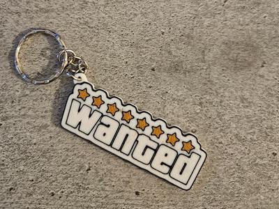 Wanted Keychain