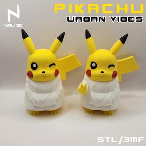 PIKACHU URBAN VIBES / MULTIPARTS / 3MF MULTICOLOR (2 expressions + 2 Poses)