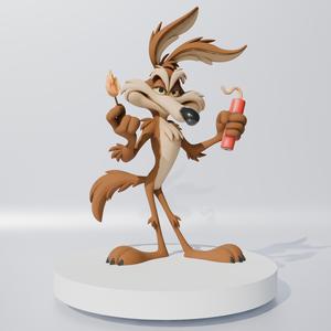 Coyote with dynamite
