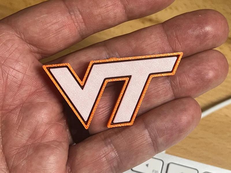 White Helmet Virginia Tech Hokies Croc Jibbitz