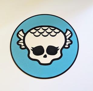 Monster High Lagoona Skullette Bordered Wall Plaque Flat
