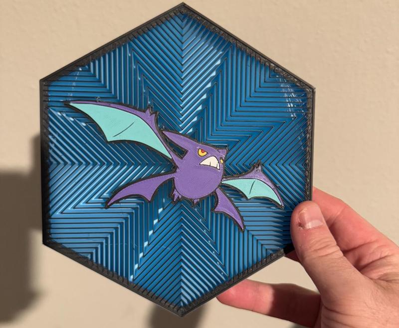 #169 Crobat Hex Wall Art