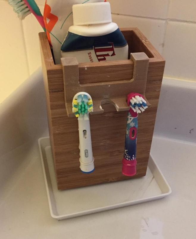 oralB tooth brush head holder