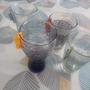 Marque verre - glass brand - Marca de vidrio - pic-nic - barbecue - repas famillialle - family meal