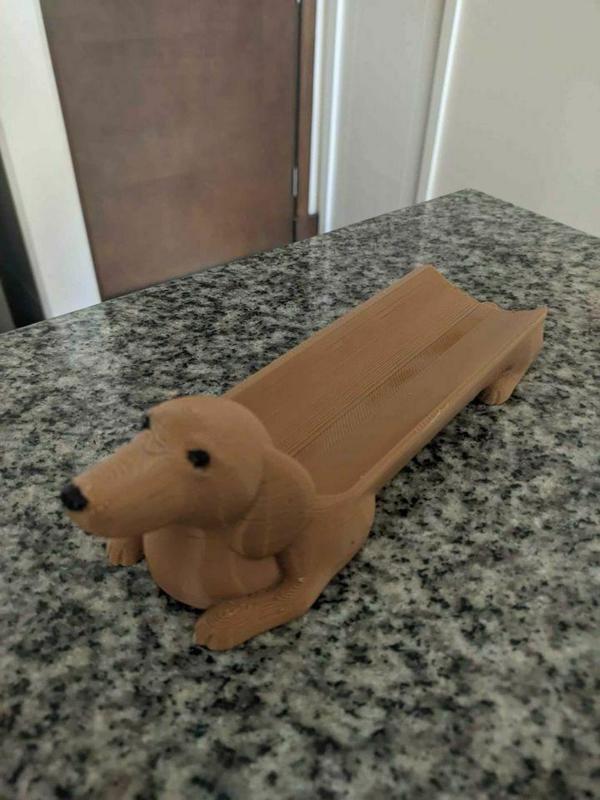 Sausage dog hotdog holder