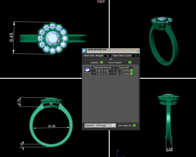 Halo Wedding Ring H1