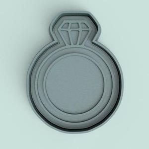 engagement ring cutter + engagement ring stamp / engagement ring cutter + stamp