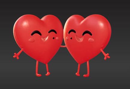 Intertwined Hearts - Romantic 3D Model for Valentine's Day