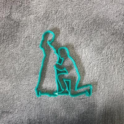 Groom Kissing Bride Cookie Cutter