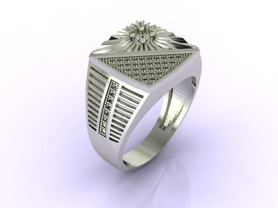Gents Ring - Mens Ring STL READY FILES  Jewelry Rings For Men