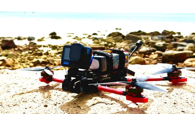 Rekon 7 Pro Camera Mount DJI O3 AirUnit BetaFPV ELRS DUAL Antenna Mount