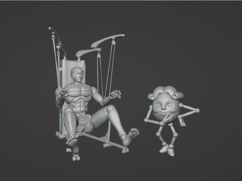 Yugioh Gimmick Puppet Giant Grinder and Egghead 3d printable figures