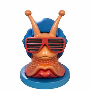 Snail DJ - Snail in glasses with a disco vibe