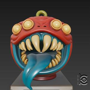 The Drooler - 3D Monster Ornament for Printing
