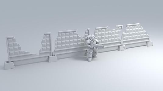Russian - Fence PO-2 (fence slab-2) Damaged.