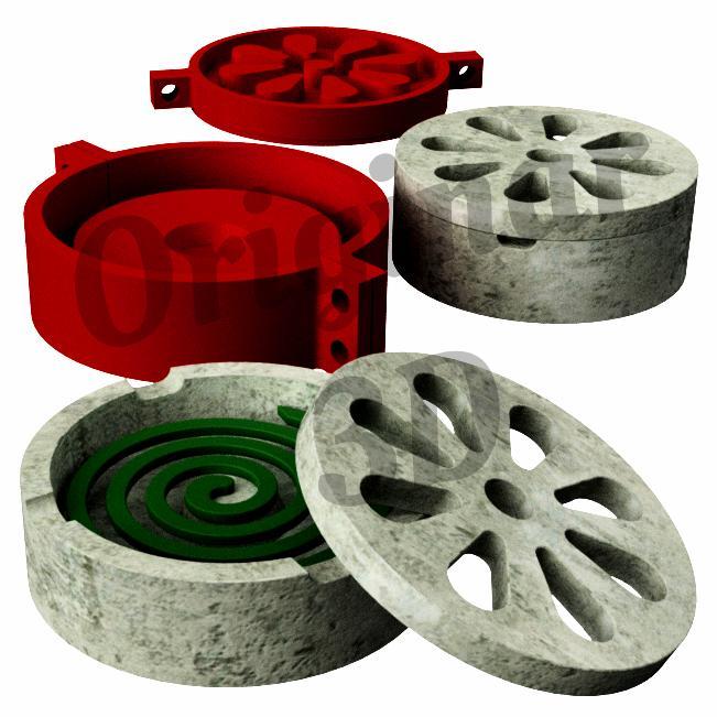 CEMENT / PLASTER COIL HOLDER MOLD | Mosquito Coil Holder Mold