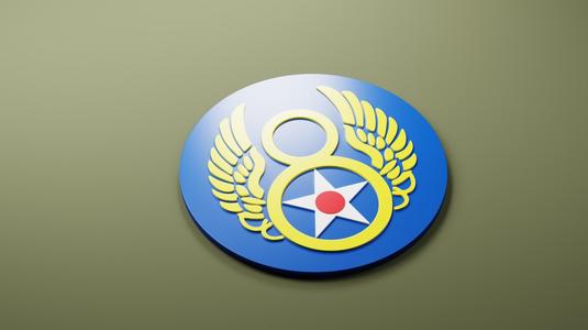 8th Air Force crest of the US WW2 bomber air force