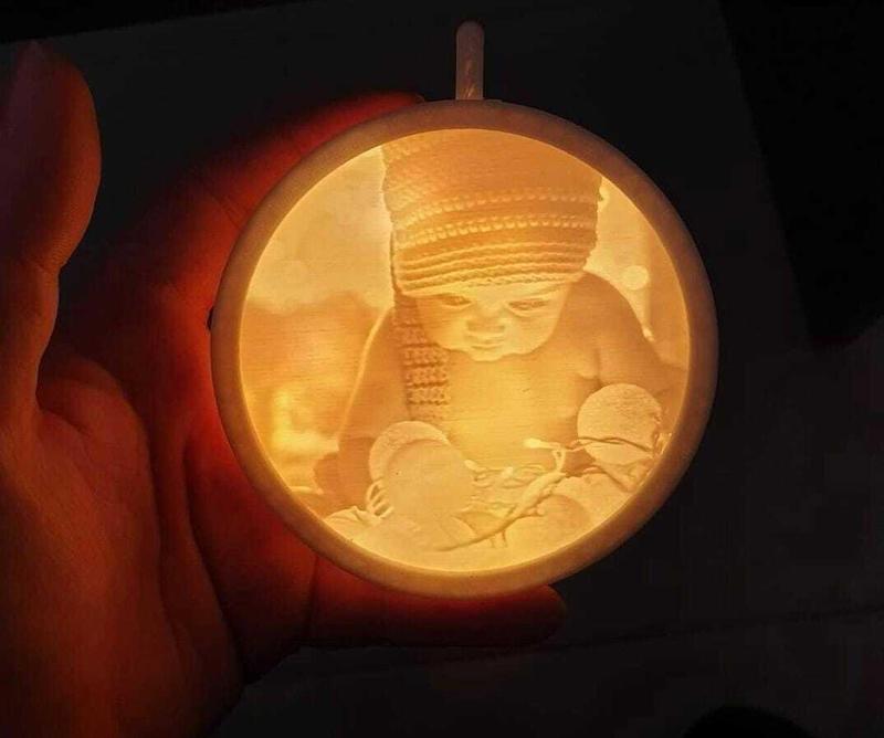 christmas ball with light