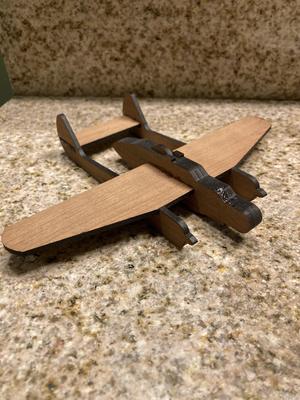 Laser Cut Black Widow P-61