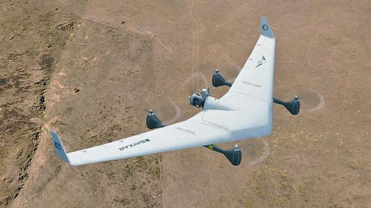 Diha UAV VTOL Bayraktar Low-poly