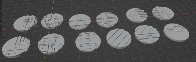 Grimdark futur spaceship Saturnine Bundle base topper