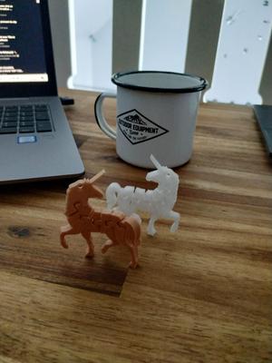 Articulated Unicorn Keychain
