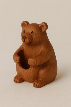 Cute Bear-Shaped Pencil Holder