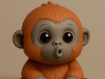 Orangutan Desk Buddy Chibi