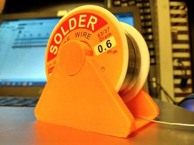 Soldering wire holder