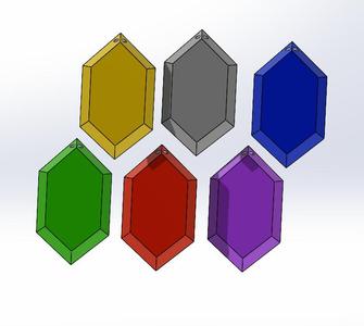 Legend Of Zelda Rupee Keychains
