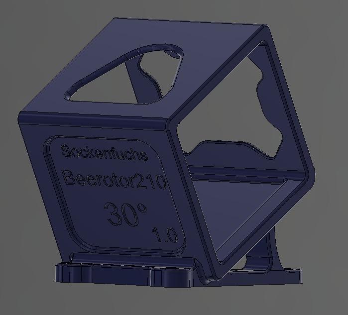 30deg Beerotor 210 GoPro Session mount TPU