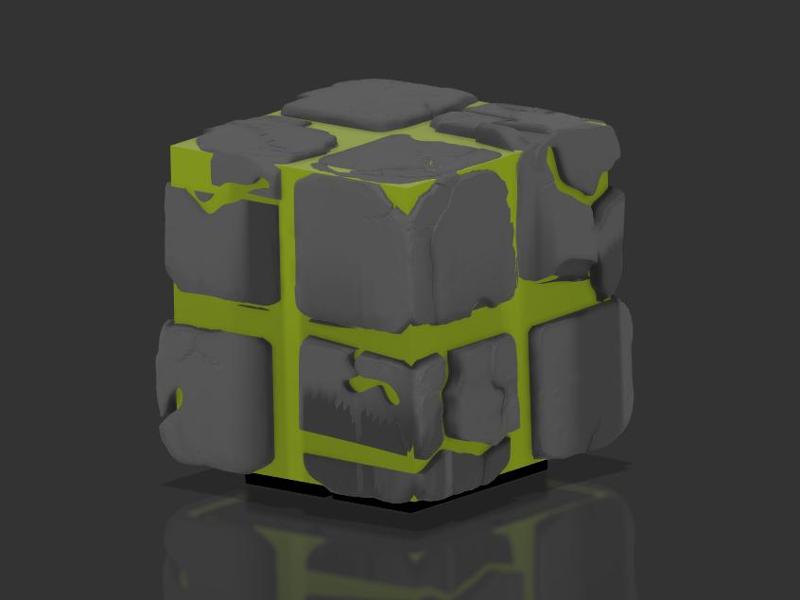 Cracked stone led lamp