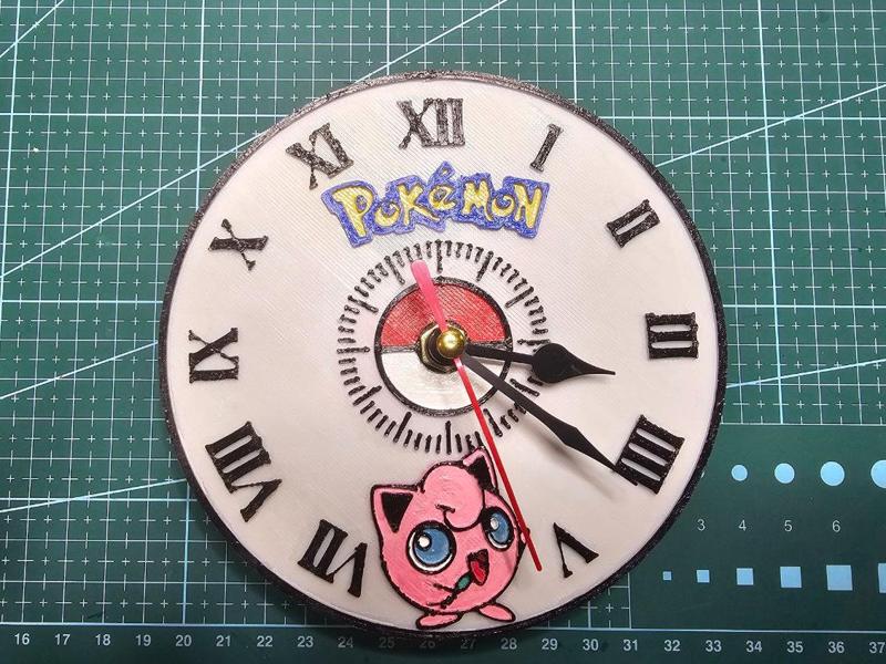 Pokemon Jigglypuff Clock Face