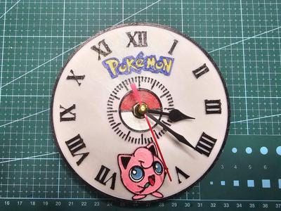 Pokemon Jigglypuff Clock Face