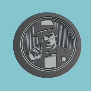 The Godfather Movie Medallion  The Godfather 3d  Model Stl Obj