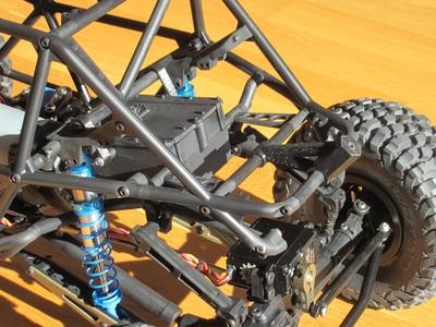 Axial RR10 Bomber spare tyre mount (for rearsteer)