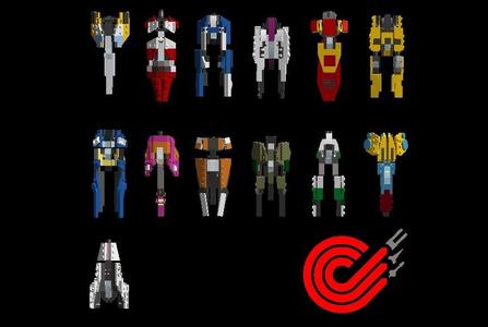 Miniature Lego Wipeout Fury Ships