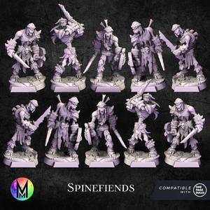 Skeletons bundle - 10 skeletons with swords ( Undead Skeleton infantry OPR compatible Skeletons)